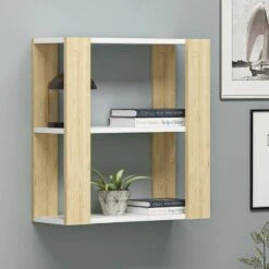 Étagère Murale Rakkestad à 2 Niveaux -Étagères Soldes Magasin 003bd7c0377444c69c87b4d72089b36f
