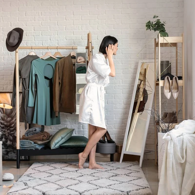 2xÉtagère Suspendue Tissu Armoire 11 2xÉtagère Suspendue Tissu Armoire – Image 9