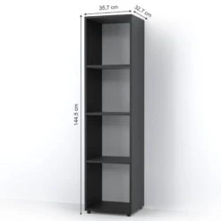 Etagère Ludus Noir 4 Compartiments -Étagères Soldes Magasin 0335355119b041748adb2f14811177d5