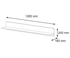 Étagère Murale AURA 120x16x20 -Étagères Soldes Magasin 055222cf27b5482292ffe3c90d2efa11