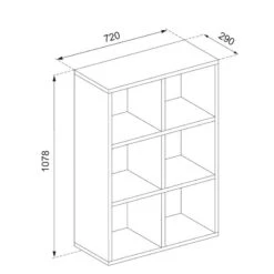 Meuble De Séparation 698x1079mm Chêne -Étagères Soldes Magasin 086f18d7f4e24b47aa9d7203b6cabc96