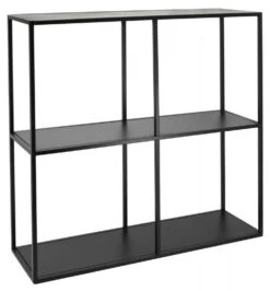Étagère Style Moderne En Métal Noir