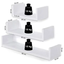 Tablettes Murales Victorville (lot De 3) 23 Tablettes Murales Victorville (lot De 3) -Étagères Soldes Magasin 1000226203 200922 17385500110 SKETCH DETAILS P000000001000226203 sketch