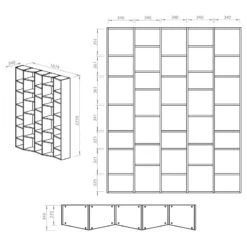 Étagère Maze II -Étagères Soldes Magasin 1000255245 210324 15033400216 SKETCH DETAILS P000000001000255245 sketch
