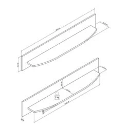 Tablette Murale Intento -Étagères Soldes Magasin 1000288183 210827 12095500031 SKETCH DETAILS P000000001000288183 sketch