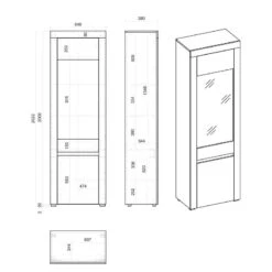 Vitrine Stonda -Étagères Soldes Magasin 1000314585 211209 12531800652 SKETCH DETAILS P000000001000314585 sketch