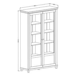 Vitrine Haute Emmanuela -Étagères Soldes Magasin 1000339983 220317 500 SKETCH DETAILS P000000001000339983 sketch