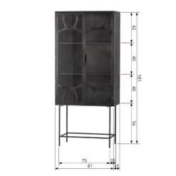 Vitrine Rustique -Étagères Soldes Magasin 1000342085 220401 500 SKETCH DETAILS P000000001000342085 sketch