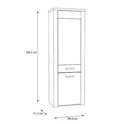 Vitrine Parksville -Étagères Soldes Magasin 1000342475 220404 500 SKETCH DETAILS P000000001000342475 sketch