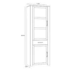 Vitrine Vassia -Étagères Soldes Magasin 1000344675 220414 500 SKETCH DETAILS P000000001000344675 sketch