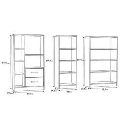 Étagères Wardell (3 éléments) -Étagères Soldes Magasin 1000348170 220505 500 SKETCH DETAILS P000000001000348170 sketch