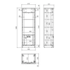 Étagère Shutter -Étagères Soldes Magasin 1000348689 220505 501 SKETCH DETAILS P000000001000348689 sketch