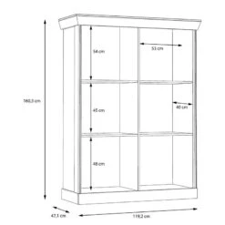Vitrine Boolamore I -Étagères Soldes Magasin 1000364886 220722 501 SKETCH DETAILS P000000001000364886 sketch