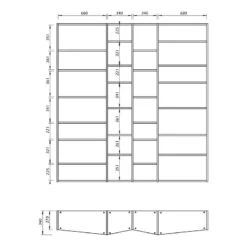 Étagère Maze VI -Étagères Soldes Magasin 1000366659 220906 501 SKETCH DETAILS P000000001000366659 sketch