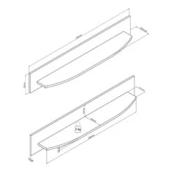 Tablette Murale Intento -Étagères Soldes Magasin 1000367143 220930 500 SKETCH DETAILS P000000001000367143 sketch