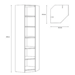 Étagère D’angle Fasterholt -Étagères Soldes Magasin 1000384661 230418 501 SKETCH DETAILS P000000001000384661 sketch