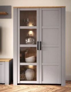 Vitrine Vassia 106 Cm -Étagères Soldes Magasin 1000399713 230801 021 MOOD DETAILS P000000001000399713 mood