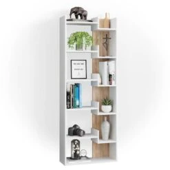 Bibliothèque Fico Blanc/sonoma -Étagères Soldes Magasin 13eda3bdc31f42a9ba669ed845435a17