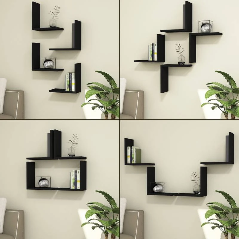 Lot De 4 étagères Murales Broby 5 Lot De 4 étagères Murales Broby – Image 3