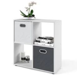 Etagère Tetra Blanc 4 Compartiments -Étagères Soldes Magasin 1929d2aeb1b84747b31411c66e842090