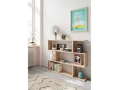 Étagère Basse De 3 Niveaux L110 X H97cm -Étagères Soldes Magasin 1ba361af88f04212913c45cd94facdc1