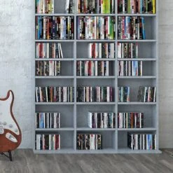 Étagère à CD Jukebox 178cm Blanc -Étagères Soldes Magasin 1c7b2011ffc94fedad83472bbbb4b906