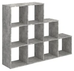 Étagère Escalier Béton 9 Compartiments