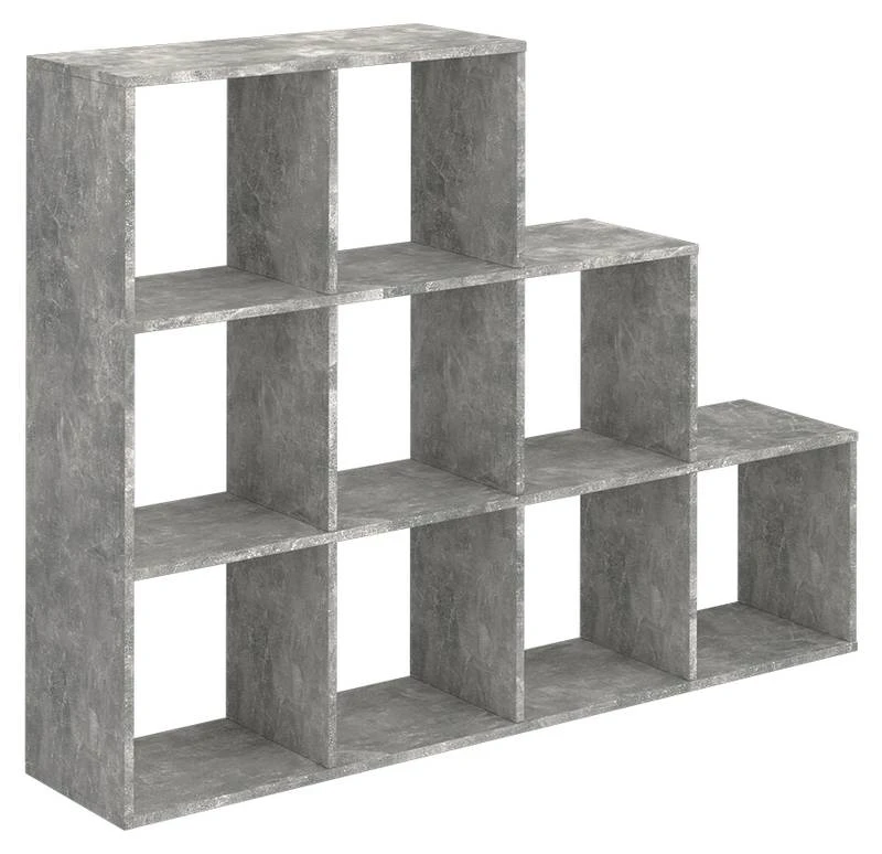 Étagère Escalier Béton 9 Compartiments 3 Étagère Escalier Béton 9 Compartiments