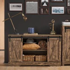 Buffet Bas FSB60-BR -Étagères Soldes Magasin 25ec1e7206da48f5967512e0be32f458