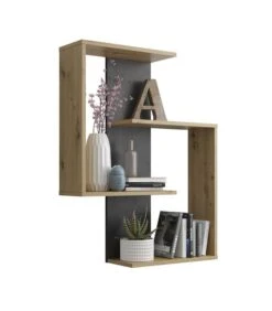 Etagère Murale 4 Tablettes Kreta -Étagères Soldes Magasin 267f7e9ce4e94ee4bf0b4fe9187c9f09