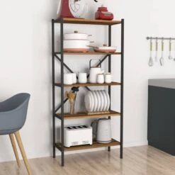 Étagère De Cuisine Tomelilla à 5 Niveaux 12 Étagère De Cuisine Tomelilla à 5 Niveaux -Étagères Soldes Magasin 290999381da64bd1ad1ffd89d6ce86d4