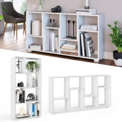 Etagère Domus Blanc & 8 Compartiments -Étagères Soldes Magasin 42f525db53d74d709ea08a75d28f9184
