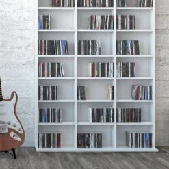 Étagère à CD Jukebox 178cm Blanc -Étagères Soldes Magasin 43044502aaae42f9a45aa9f7f5d2d8ff