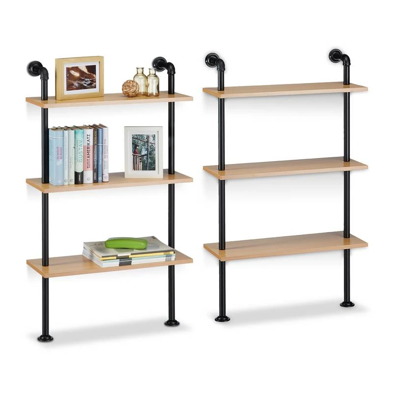 Étagère Murale Style Industriel Lot De 2 2 Étagère Murale Style Industriel Lot De 2