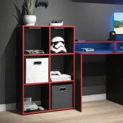 Etagère Noir/vert 6 Compartiments -Étagères Soldes Magasin 4ffff353427b494fbbc9696c7f79a857