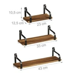 Étagère Murale à Suspendre Lot De 3 -Étagères Soldes Magasin 520918d52d3343f8a86e59de9b5f1dee