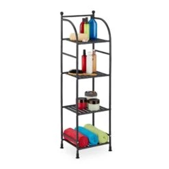 Étagère Verticale à 4 Rayons -Étagères Soldes Magasin 55677b2d55154cd6b22daa11a7c21aef