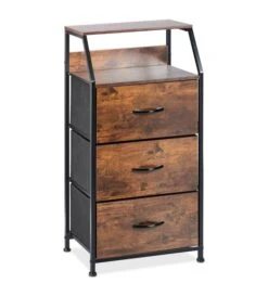 Commode Style Industriel 3 Tiroirs -Étagères Soldes Magasin 586b0f59b6844c0789969971a251ebe3