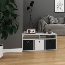 Etagère Hylda Blanc & 3 Boîtes P -Étagères Soldes Magasin 5ad65119d4bf46b09cf1a0c321a91b62