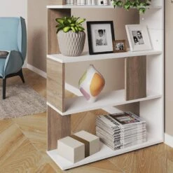 Etagère 80cm Sonoma/blanc -Étagères Soldes Magasin 5df62932f7cc40fe9c9609ba2081ef53