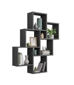 Étagère Murale 8 Compartiments - Laurio -Étagères Soldes Magasin 61dfcc3ba5a34da287948620f1c3cf67