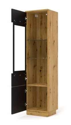 Armoire Vitrine AURA 37x33x150 -Étagères Soldes Magasin 6254984f75924184aa442b43e32616bb
