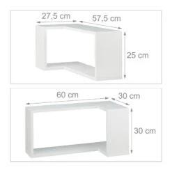 Étagère Murale D’angle En Lot De 2 13 Étagère Murale D’angle En Lot De 2 -Étagères Soldes Magasin 62b65f85b83f47f59bc318775dca7547