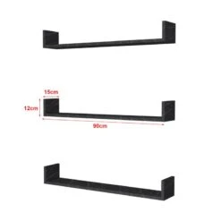 Lot De 3 étagères Murales Höganäs -Étagères Soldes Magasin 65a99935784740efb5e4a78d48727ac8