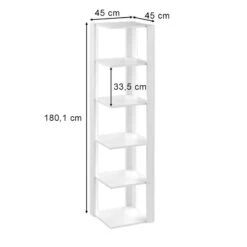 Étagère D'angle Amina Blanc -Étagères Soldes Magasin 6bd1b9055598499cbfdd0efc77d23756