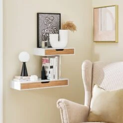 Étagère Suspendue FRG92-WN -Étagères Soldes Magasin 6ff18bb559c54e339c594b4c6fa4f945