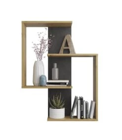 Etagère Murale 4 Tablettes Kreta -Étagères Soldes Magasin 70c440e50a0d4e47843dbe73b15dbd84