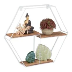 Étagère Murale Hexagonale 3 Rayons -Étagères Soldes Magasin 789935eb6406496ebb3c41ab9ad0ec35