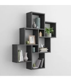 Étagère Murale 8 Compartiments - Laurio -Étagères Soldes Magasin 7e66a49558e04f699e8a2455927026d2