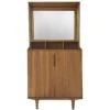 Meuble D'entrée Acacia 2 Portes 1 Miroir -Étagères Soldes Magasin 87e4712f2bb94430a6e401b71183aea0